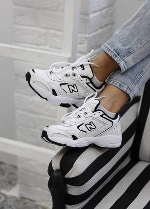 Кроссовки new balance 452 white black1 фото