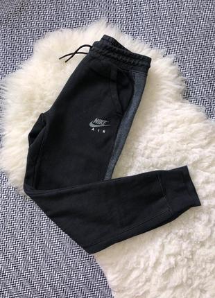 Спортивные штаны nike оригинал манжеты утеплённые флис свуш6 фото
