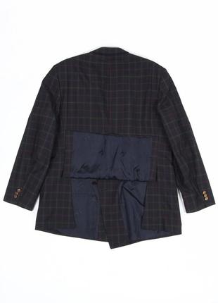 Двубортный винтажный пиджак шерсть клетка burberrys2 фото