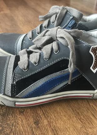 Натуральні високі кеди-черевички andre