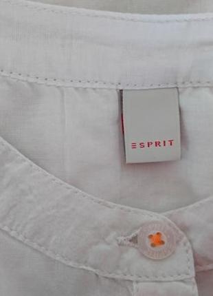 Блуза біла туніка бавовна батист esprit 2-3г.7 фото