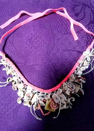 Намисто з черепашок ручної роботи