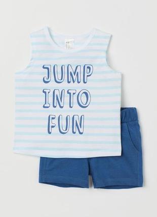 Костюм на мальчика майка и шорты h&m