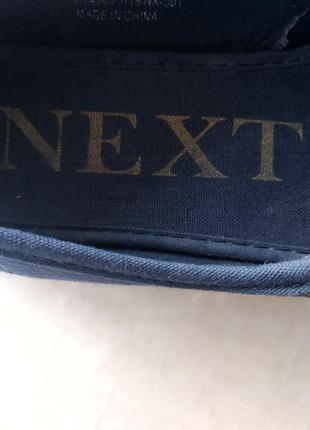 Кеди сліпони балетки верх джинсова тканина бренду next uk 7 eur 416 фото