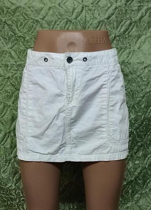 Юбка коттоновая мини