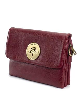 Сумочка клатч mulberry красная