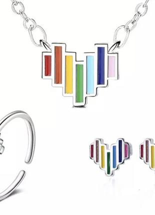 Распродажа!! комплект украшений с серебром 925