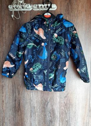 Ветровка на тонком флисе дино