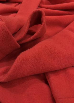 Красное пальто на запах4 фото