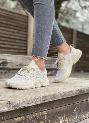 Жіночі кросівки adidas ozweego бежеві післяплата (37-41)1 фото