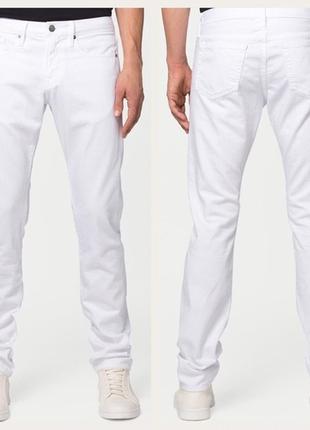 Джинсы frame denim men’s l’homme slim white jeans