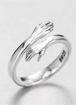 Кільце срібло 925 покриття стильне кільце ручки