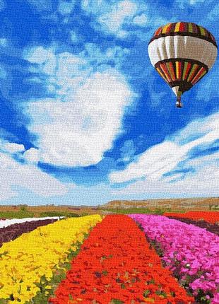 Картина по номерам полёт над тюльпанами рейн 6