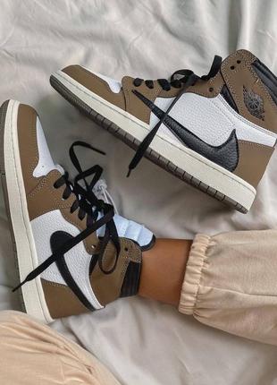 Nike jordan 1 travis scott, кросівки найк джордан