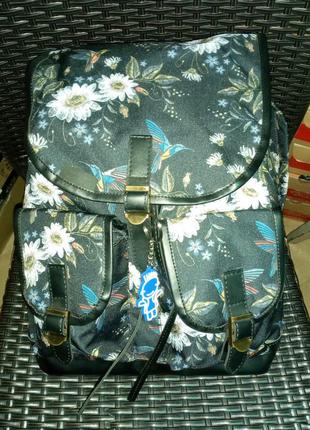 Рюкзак bagland чорний червоний синій унісекс