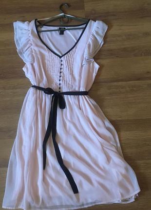 Чарівне плаття з шифону від h&м р. 50-52 (uk 16)3 фото