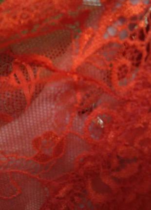 Восхитительно красивое, сексуальное красное кружевное бельё/пеньюар   lovehoney5 фото