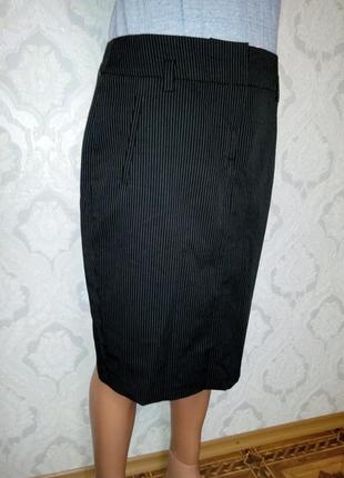 Модная юбка в мелкую полоску1 фото