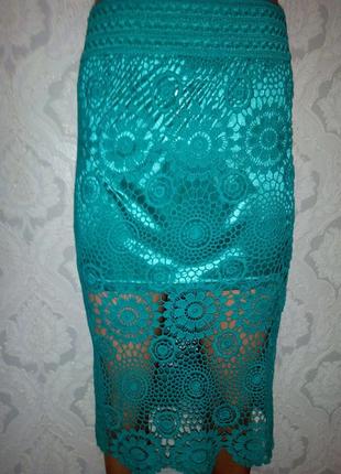 Ажурная летняя юбка