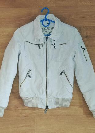 Куртка xs или на подростка  под вельвет в рубчик