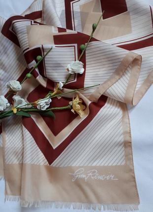 Винтажный шарф gun renoir(28.5 см на 137 см)