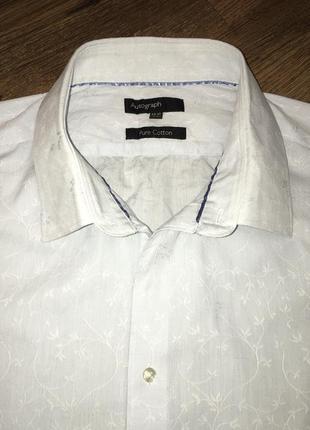 Фирменная красивая мужская рубашка marks & spencer1 фото