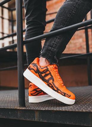 Кроссовки мужские найк nike hypervenom indoor white black hair ideas 1 skeleton orange4 фото