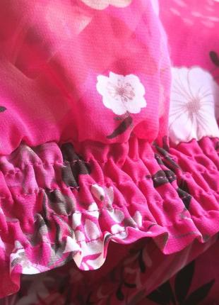Шикарная шифоновая летняя блуза uk145 фото