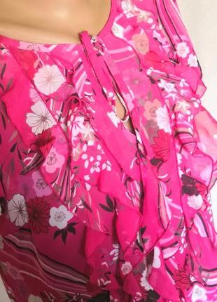 Шикарная шифоновая летняя блуза uk143 фото