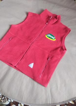 Класна флісова безрукавка.унісекс