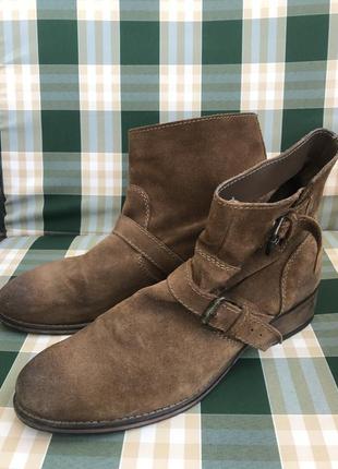 Замшевые ботильоны pull&bear размер 40 26 см