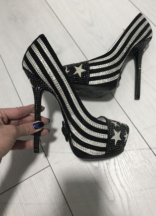 Брендовые туфли philipp plein , оригинал! 37 размер