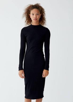 Новое черное платье миди2 фото