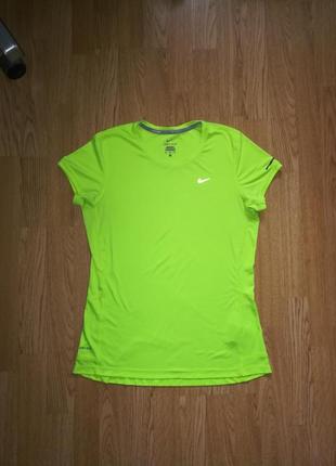 Спортивная футболка nike dri fit футболка для бега nike р. м1 фото