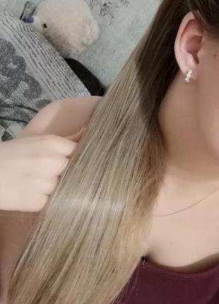 Накладной хвост. новый. светло - русый. шиньон.