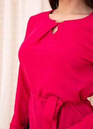 Блуза жіноча колір малиновий5 фото
