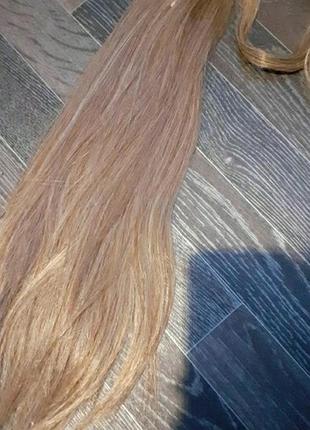 Накладной хвост. новый. светло - русый. шиньон.