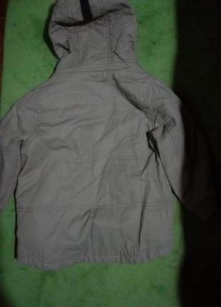 Демисезонная курточка на флисе next  размер 982 фото