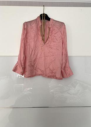 Ніжна шовкова сорочка персикового кольору вінтаж roberto cavali