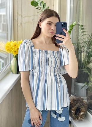 Топ на плечи в полоску 1+1=3