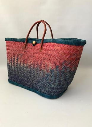 Сумка пляжная le comptoir de la plage aravola bm bicolore,синий 2