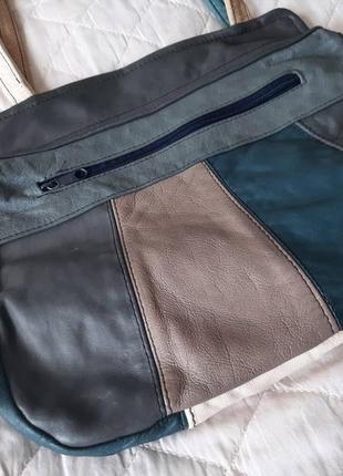 Шкіряна сумка genuine leather.4 фото