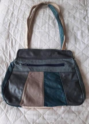 Шкіряна сумка genuine leather.2 фото