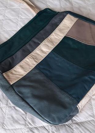 Кожаная сумка genuine leather. 3