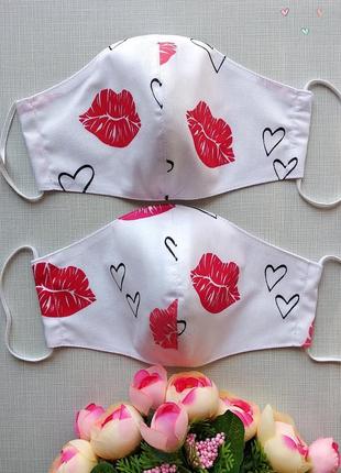 Захисна маска  губи 💋 для косметолога , медика хірурга стоматолога