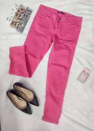 Рожеві джинси zara блискавки