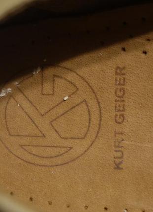 Мягкие кожаные топсайдеры песочного цвета kg kurt geiger англия 42 р. ( 27 см.)4 фото