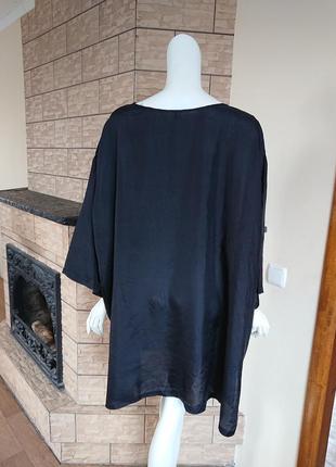 Senas шовкова подовжена блузка туніка плаття великого розміру xl-xxl5 фото