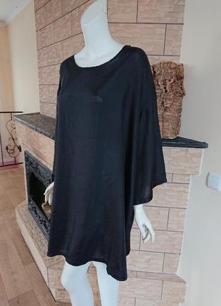Senas шовкова подовжена блузка туніка плаття великого розміру xl-xxl3 фото