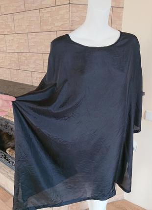 Senas шовкова подовжена блузка туніка плаття великого розміру xl-xxl7 фото